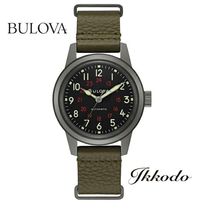 ボーナスストア＋10% ブローバ BULOVA ミリタリー 自動巻き 38ミリ 