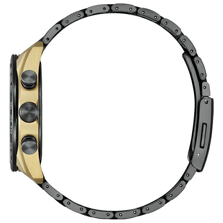 ボーナスストア＋10% LIGHT in BLACK Eco-Drive 50th Anniversary Edition 世界限定2,200本 シチズン アテッサ ACT Line ブラック 電波時計 AT8384-58Eの画像