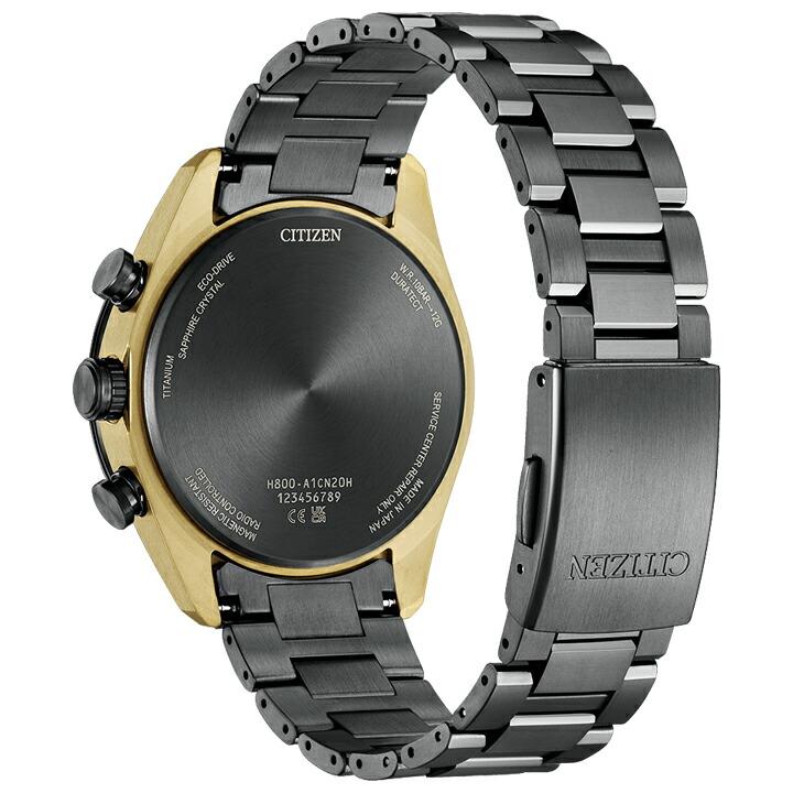 ボーナスストア＋10% LIGHT in BLACK Eco-Drive 50th Anniversary Edition 世界限定2,200本 シチズン アテッサ ACT Line ブラック 電波時計 AT8384-58Eの画像