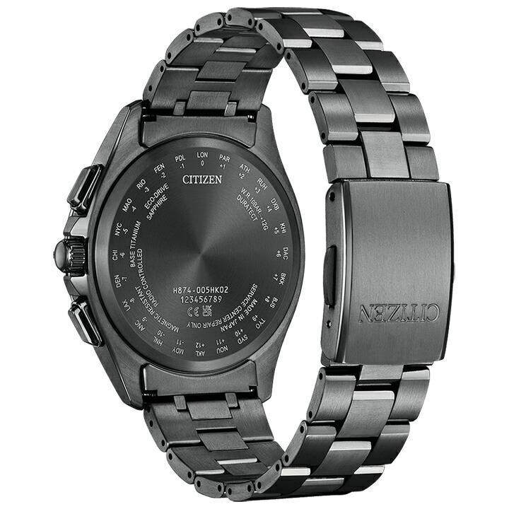 シチズン アテッサ CITIZEN ソーラー 電波 ムーンフェイズ スーパーチタニウム 41.5mm 正規品 BY1006-62E【BY100662E】の画像