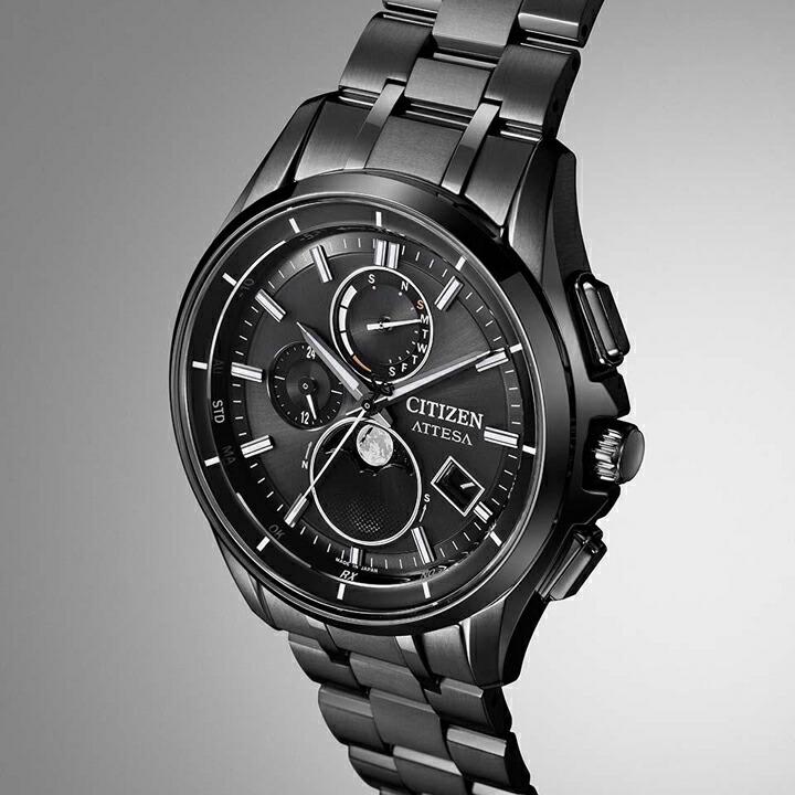 シチズン アテッサ CITIZEN ソーラー 電波 ムーンフェイズ スーパーチタニウム 41.5mm 正規品 BY1006-62E【BY100662E】の画像