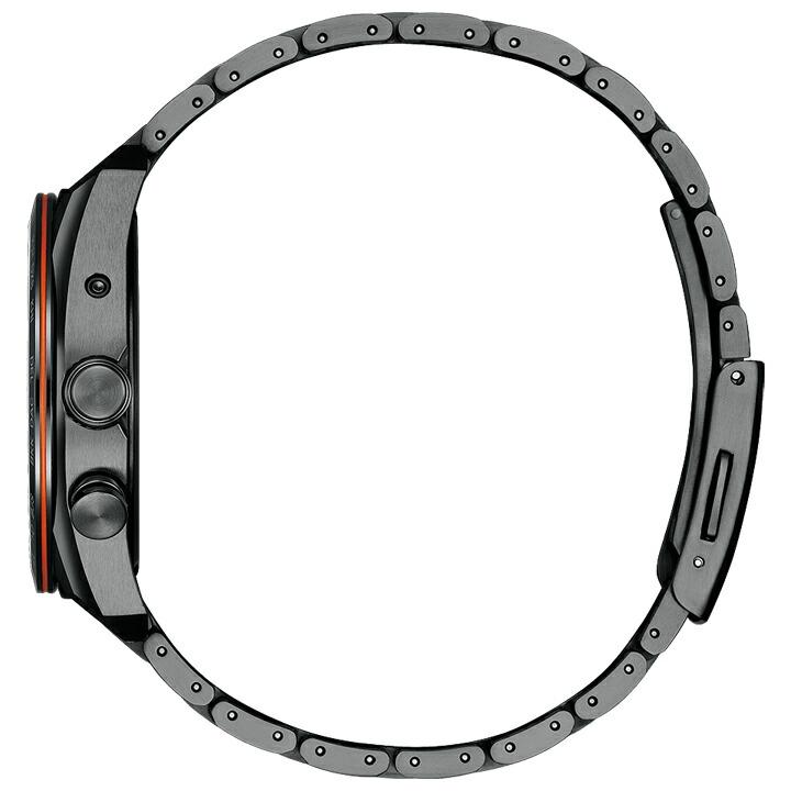 シチズン アテッサ ACT LINE アクトライン ブラックチタンシリーズ ソーラー電波 エコドライブ 正規品 CB0286-61Eの画像