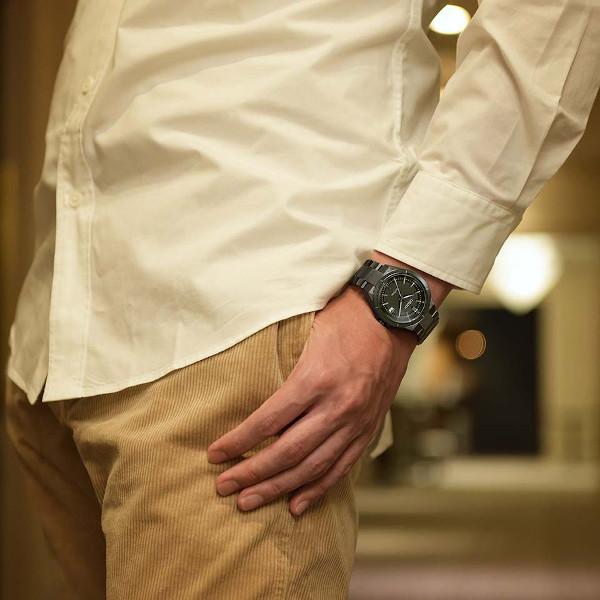 シチズン アテッサ CITIZEN ATTESA ブラックチタンシリーズ ソーラー電波 スーパーチタニウム 正規品 腕時計 CB3035-72Eの画像