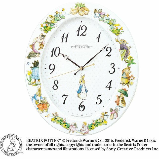 SEIKO ピーターラビット掛時計 電波掛時計 CL615W SEIKO（セイコー） セイコークロック ピーターラビット電波掛け時計