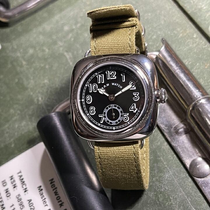 モントルロロイ　クッションウォッチ M.R.M.W. モントルロロイ ミリタリーウォッチ ザ・クッション