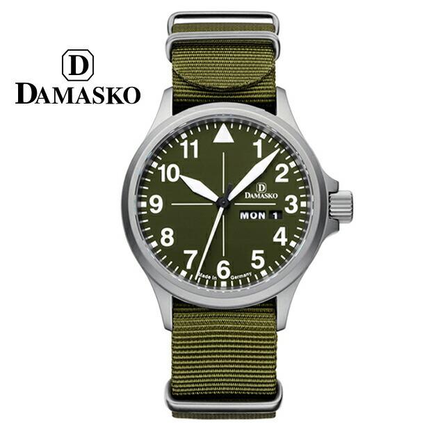 ダマスコ DAMASKO 自動巻き 100M防水 アイス硬化ニッケルフリーステンレスケース グリーンNATOストラップ 日本国内正規品5年保証 DH2.0N(84700円)