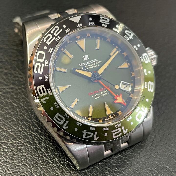 ボーナスストア＋10%ジーダ ZEEDA デュアルゾーン DUAL-ZONE 自動巻き 40mm サファイアガラス 正規品  腕時計 DU-KH【DUKH】の画像