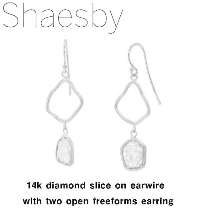 シェイスビー Shaesby スライスダイヤモンド ピアス 片耳