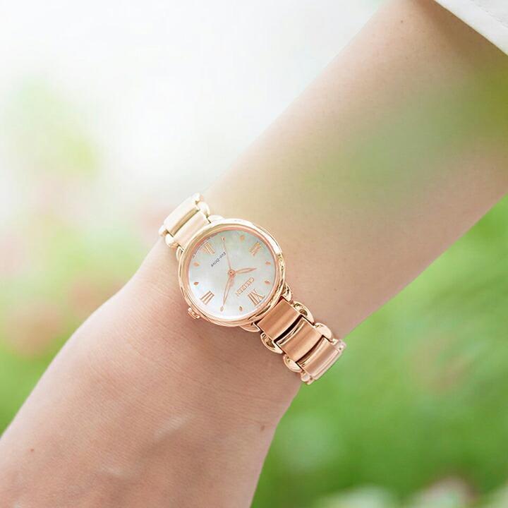 シチズン L エル ROUND Collection ダリア エコ ドライブ ソーラー 28mm 正規品 腕時計 EM0928-84D【EM092884D】の画像