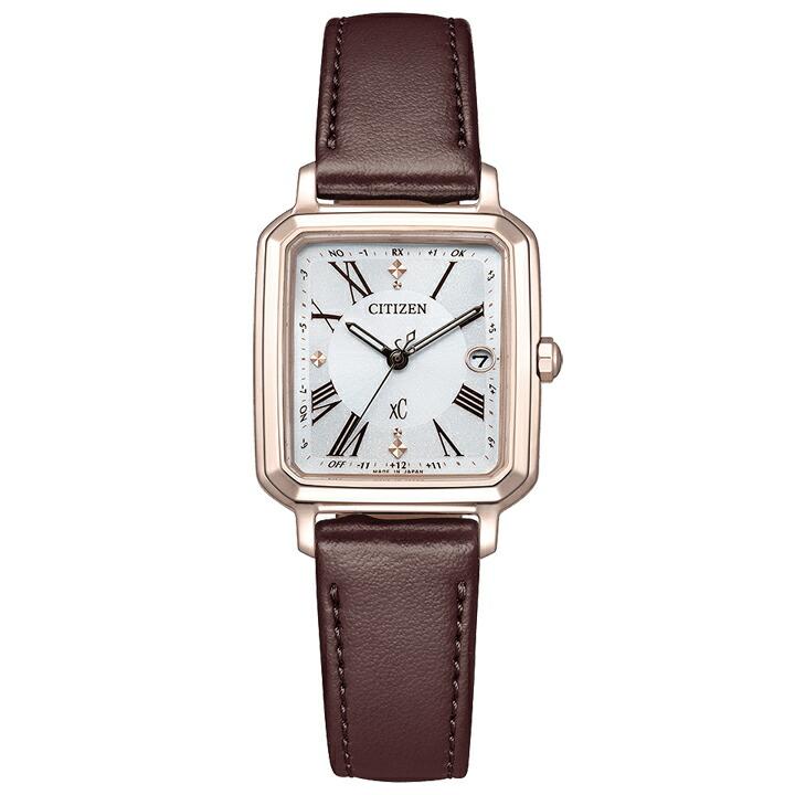 シチズン CITIZEN クロスシー XC hikari collection Square チタニウム ソーラー 電波 替えバンド付き正規品 ES9506-62Aの画像
