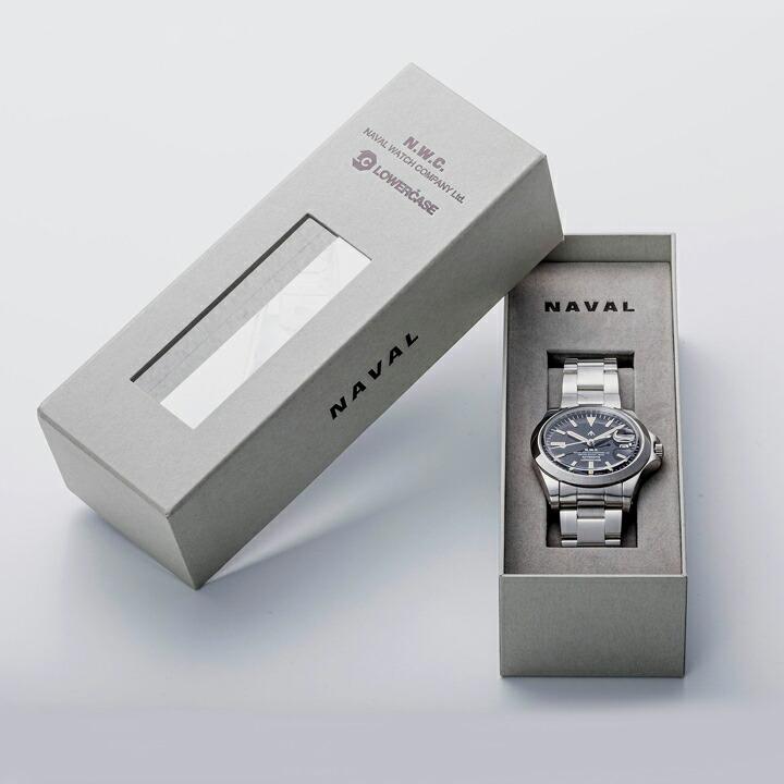 ナバルウォッチ Naval Watch Produced By LOWERCASE ローワーケース 39mm 自動巻き 5気圧防水 アクリル風防 ブラック文字盤 正規品 腕時計 FRXA001の画像
