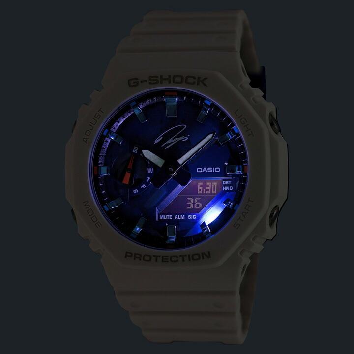 RYO ISHIKAWA SIGNATURE MODEL 石川遼モデル G-SHOCK Gショック カシオ ジーショック 2100シリーズ 45.4mm 20気圧防水 耐衝撃構造 国内正規品 GA-2100RI25-7AJRの画像