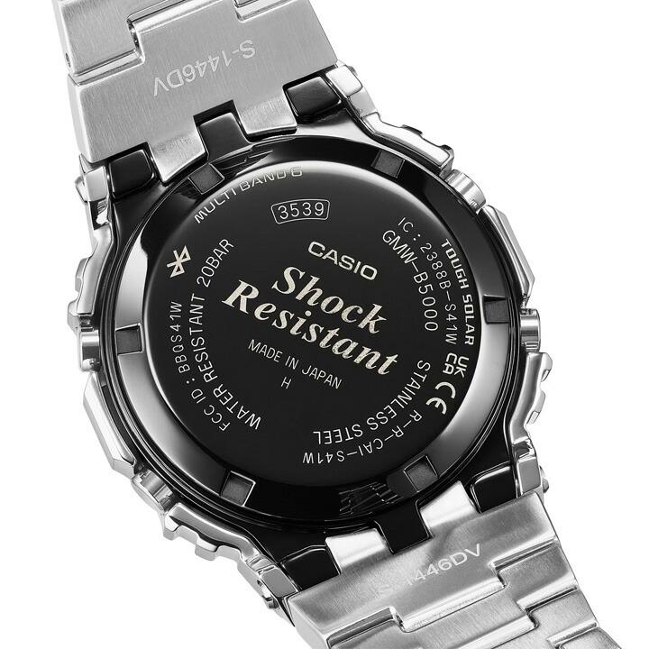 G-SHOCK Gショック カシオ ジーショック フルメタル 5000シリーズ 43.2mm 20気圧防水 耐衝撃構造 国内正規品 GMW-B5000BT-1JF  GMWB5000BT1JFの画像