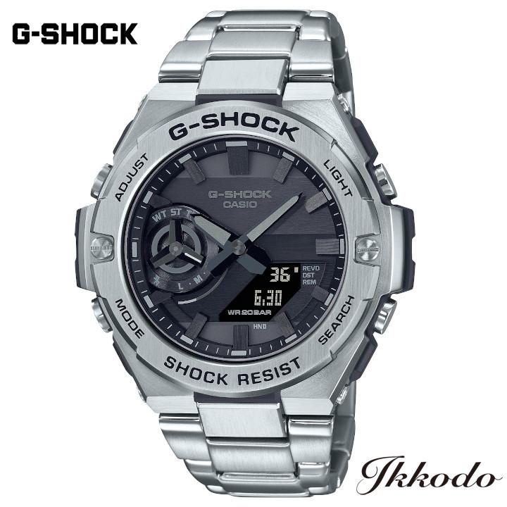 G-SHOCK Gショック カシオ G-STEEL B500 ソーラー モバイルリンク機能 48.6mm 20気圧防水 正規品 メンズ腕時計 GST-B500D-1A1JF｜ikkodo-online