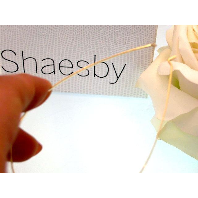 Shaesby シェイスビー ドロップ型フープピアス K14イエロー