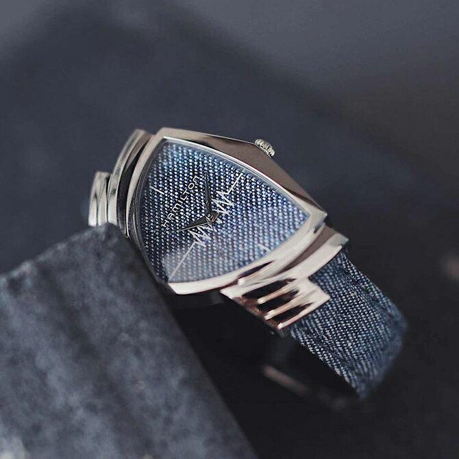 ボーナスストア＋10% ハミルトン HAMILTON ベンチュラ クォーツ Ventura Quartz クォーツ メンズ デニム柄文字盤3Dプリント  正規品 2年保証 H24411941の画像