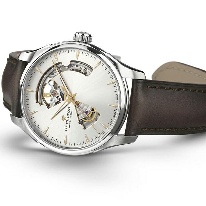 ボーナスストア＋10% 【ご購入特典対象商品】ハミルトン HAMILTON ジャズマスターオープンハート Open Heart Auto 自動巻き 40mm 正規品 腕時計 H32675551の画像