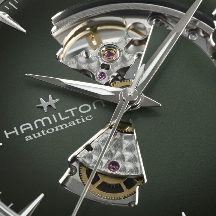 【ご購入特典対象商品】ハミルトン HAMILTON ジャズマスター オープンハート 自動巻き 42ミリ グリーン文字盤 正規品 H32705160の画像