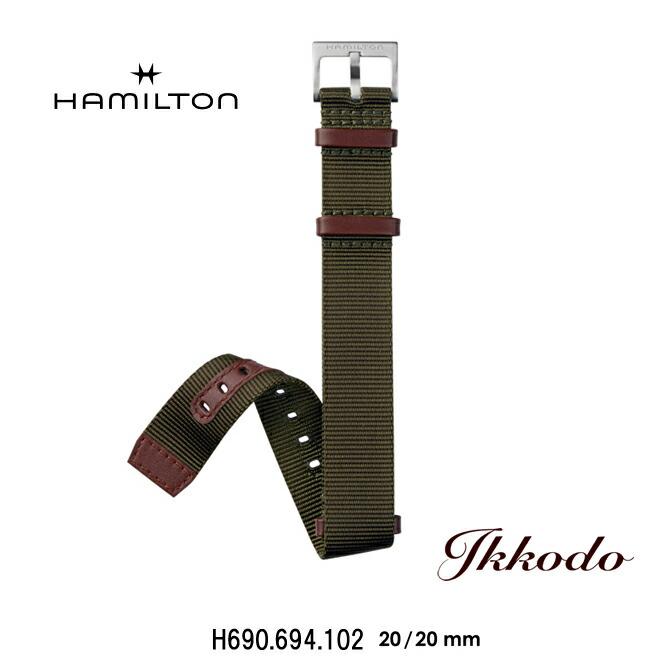 HAMILTON純正 グリーン ストラップ ボーナスストア＋10% ハミルトン HAMILTON カーキフィールドメカ純正