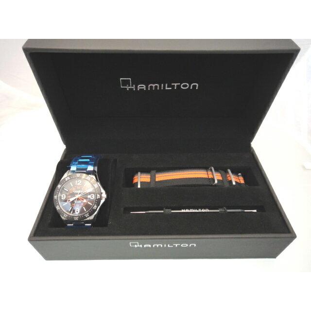 ボーナスストア＋10% ハミルトン HAMILTON カーキ パイロットGMT Pilot GMT 自動巻き  正規品 2年保証 H76755131の画像