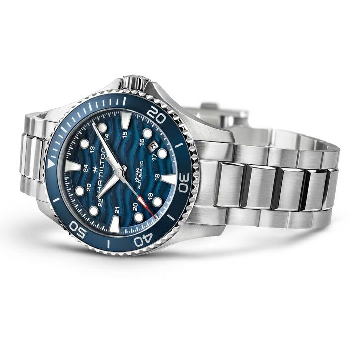 ハミルトン　カーキネイビースキューバオート　ステンレスバンド 20mm HAMILTON（ハミルトン） ボーナスストア＋10%【ご購入特典対象商品