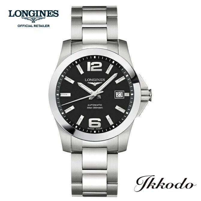 最終値下げ！　ロンジン　コンクエスト　自動巻　L37764586 コンクエスト ボーナスストア＋10% ロンジン LONGINES 72時間自動巻