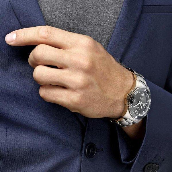 ハイドロコンクエスト ロンジン LONGINES 自動巻きセラミックベゼル 30
