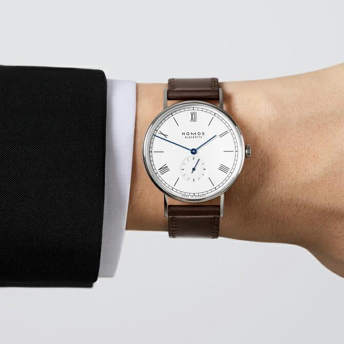 NOMOS ノモス ラドウィッグ38 エナメルホワイト Ludwig 37.5ミリ 手