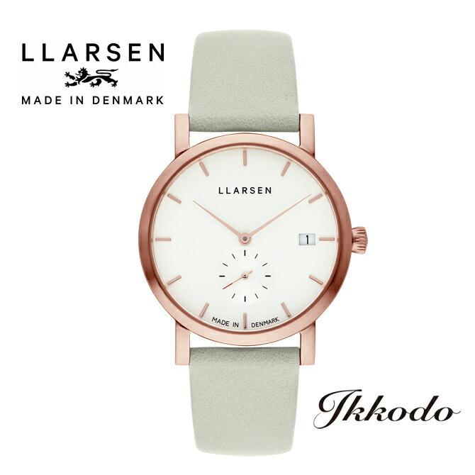 エルラーセンMade in Denmark HELENA ローズゴールドIP カーフストラップ(ミント)35ミリ 日本国内正規品 LL137RWMT