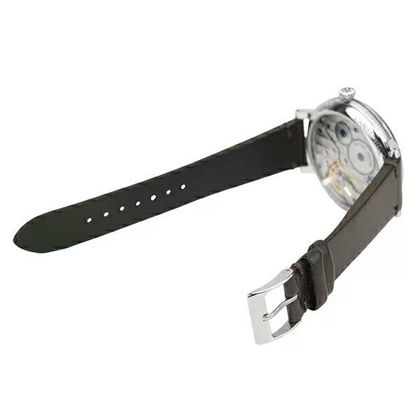 BERTHET ベルテ LYSリス 手巻き ブラウンレザーストラップ 50M防水 46mm 日本国内正規品 2年保証 LYS.46.PK.S.L【LYS46PKSL】 あすつくの画像