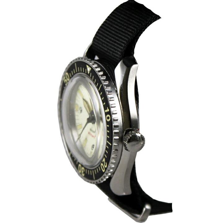 ナバルウォッチ Naval Watch ミリタリー ROYAL Military Diver TYPE ブラック文字盤 41mm 自動巻き 正規品 腕時計 MIL.-05C SV/BKの画像