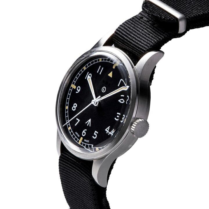 ナバルウォッチ Naval Watch ミリタリー military Automatic British ROYAL Army "W10"  TYPE 38mm 自動巻き 正規品 MIL.-06 SV/BK【MIL06SVBK】の画像