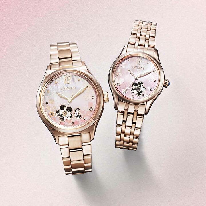 桜限定モデル 世界限定1,200本 シチズン CITIZEN コレクション ステンレス 自動巻き 28.5mm 5気圧防水 腕時計 正規品PR1042-82Y PR104282Yの画像