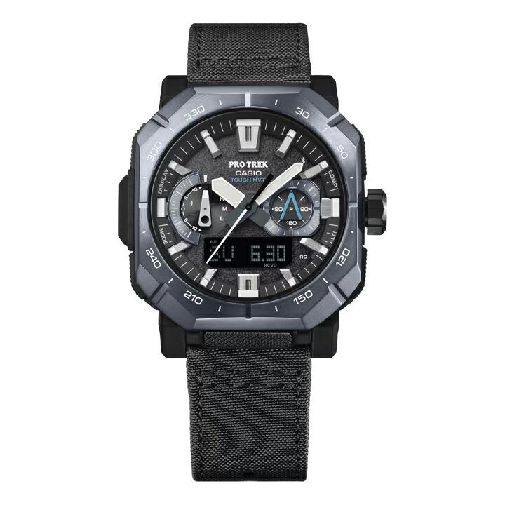 PROTREK プロトレック Climber Line カシオ CASIO ソーラー電波 45.8mm 10気圧防水 正規品 腕時計 PRW-B1000B-2JF  PRWB1000B2JFの画像