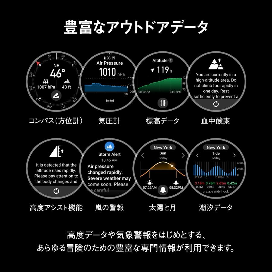 アマズフィット Amazfit ティーレックス3 T-Rex3  スマートウォッチ 登山 アウトドア ヤマレコ ヤマップ GPS コンパス  SP170069の画像