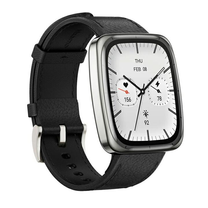 アマズフィット Amazfit アクティブ2 スクエア Active 2 Square スマートウォッチ GPS内蔵 心拍 睡眠 健康管理  AI 運動管理 SP170075-C01の画像