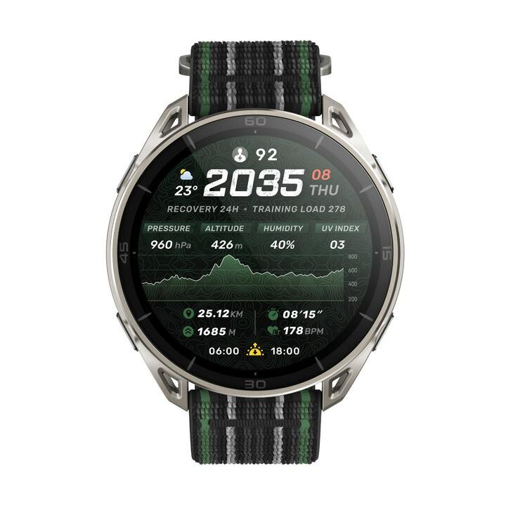 アマズフィット Amazfit チーター 2 ウルトラ Cheetah 2 Ultra  チタン スマートウォッチ 64Gストレージ 心拍 睡眠 健康管理 音声操作 AI 正規品 SP170084の画像