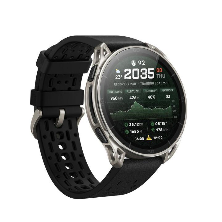 アマズフィット Amazfit チーター 2 ウルトラ Cheetah 2 Ultra  チタン スマートウォッチ 64Gストレージ 心拍 睡眠 健康管理 音声操作 AI 正規品 SP170084の画像