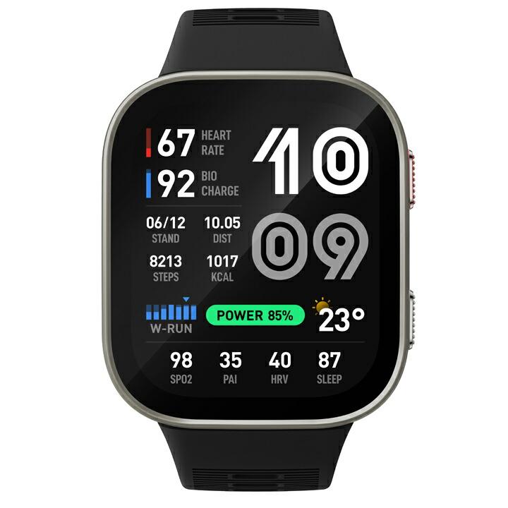 アマズフィット Amazfit ビップ マックス Bip Max スマートウォッチ GPS内蔵  20日間バッテリー 心拍 睡眠 健康管理  音声操作 SP170085の画像