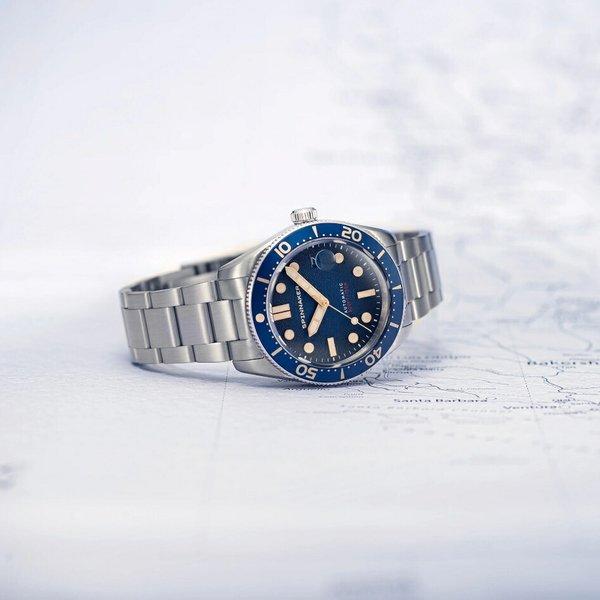 新品未使用品 スピニカー クロフト ブルー ダイバー 自動巻き