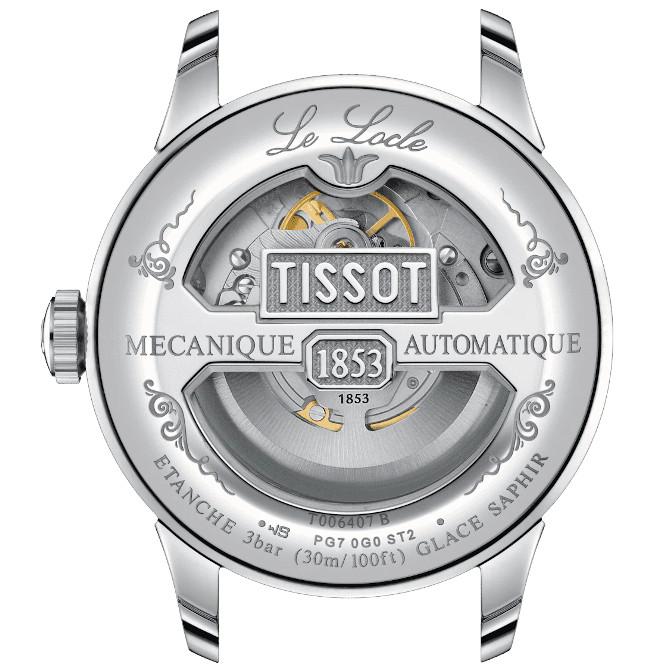ボーナスストア＋10% TISSOT ティソ ルロックル LE LOCLE オープンハート 自動巻き パワーマティック80 39.3mm 正規品 メンズ腕時計 T006.407.11.033.02の画像