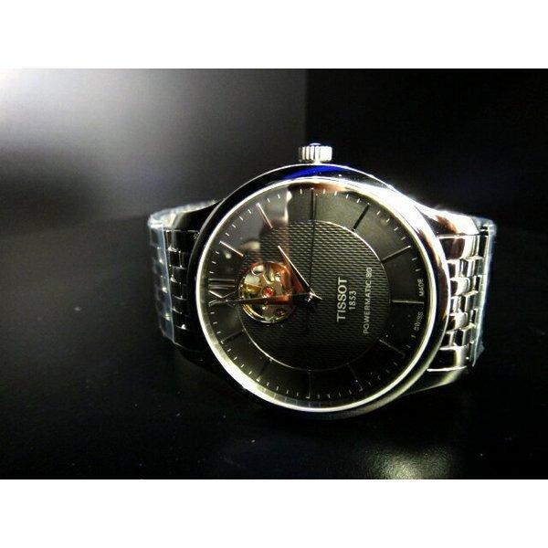 ボーナスストア＋10% TISSOT ティソ トラディション 自動巻き 80時間 オープンハート  3気圧防水 正規品 T063.907.11.058.00【T0639071105800】の画像