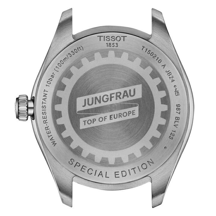 ボーナスストア＋10% TISSOT ティソ  PR 100 Jungfraubahn ピーアール100 ユングフラウ ステンレスケース 34mm 10気圧防水 腕時計 正規品 T1502101103101の画像
