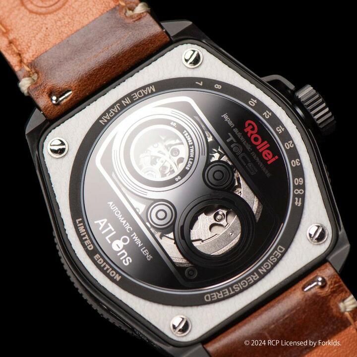 世界限定500本 タックス TACS TWIN LENS Rollei ローライフレックスコラボ 腕時計 自動巻き 10気圧防水 46.5mm 正規品 2年保証 TS2002Gの画像