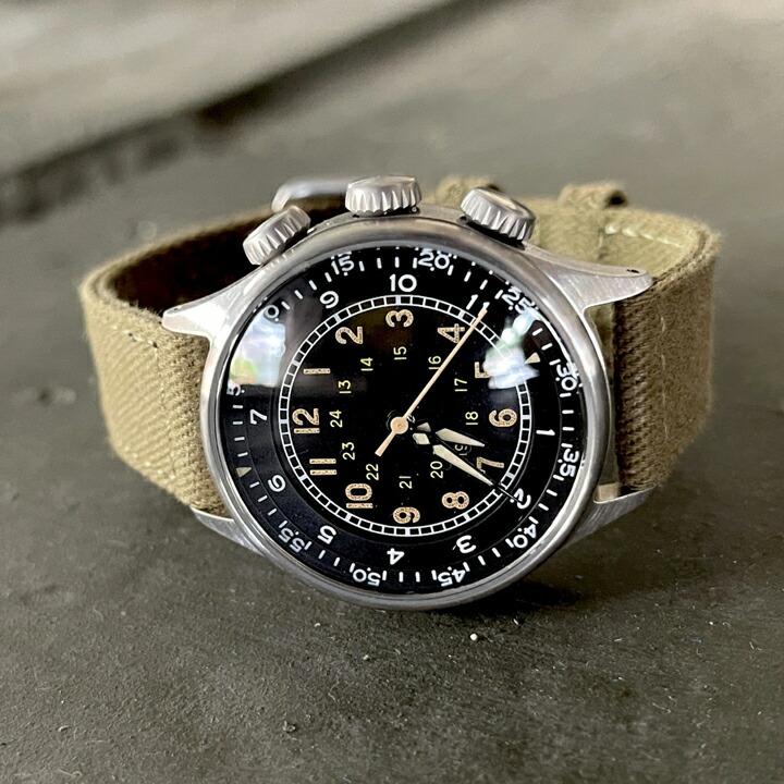 M.R.M.W. モントルロロイ  TYPE A-15 Elapsed Time watch タイプA-15 エラプス タイムウォッチ クォーツ 5気圧防水 正規品 1年保証 ミリタリーウォッチの画像