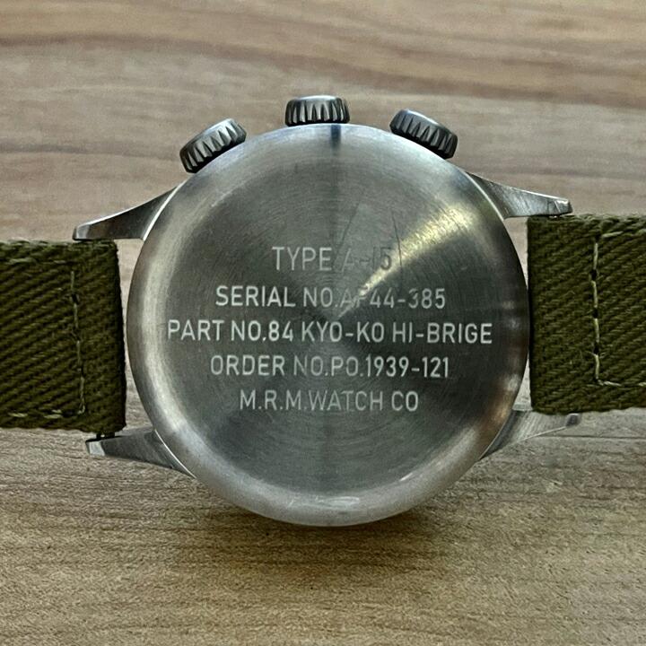 M.R.M.W. モントルロロイ TYPE A-15 Elapsed Time watch タイプA-15