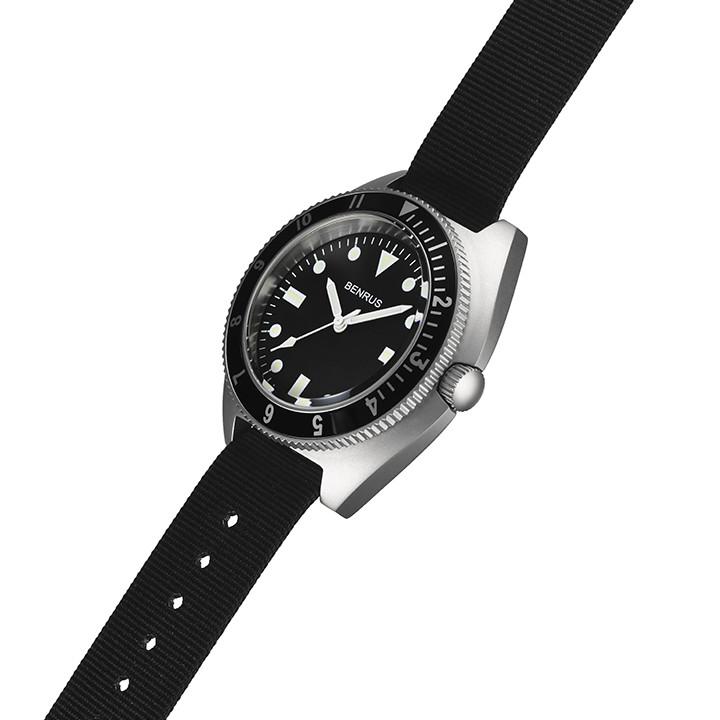 BENRUS ベンラス TYPE-I SILVER クォーツ 42mm 10気圧防水 メンズ腕時計 日本国内正規品 1年間メーカー保証 TYPE-I SL TYPEISLの画像