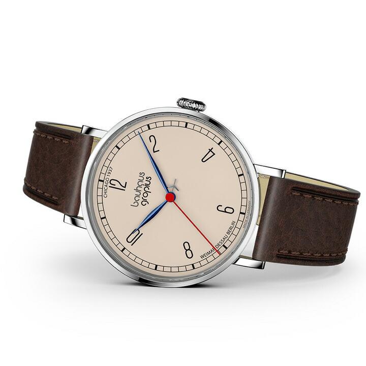 ボーナスストア＋10% バウハウス・ヴァルター・グロピウス NEW BAUHAUS CHICAGO 1937 LIMITED EDITION クォーツ 38mm 正規品 WGN 001-01Zの画像