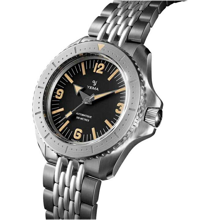 YEMA イエマ ダイバー2025 フランス製 自動巻き 39.5mm 20気圧防水 日本国内正規品 腕時計 2年間メーカー保証 YDIV25-AMS  YDIV25AMSの画像