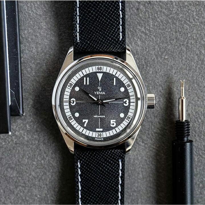 ボーナスストア＋10% イエマ YEMA アーバン・フィールド フランス製 手巻き 37.5mm 日本国内正規品 腕時計 2年保証 YFLD23-37-AA64Sの画像